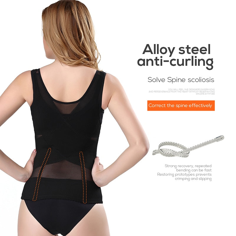 Waist Trainer Push Up Vest Corset Tummy Girdle Body Shaper