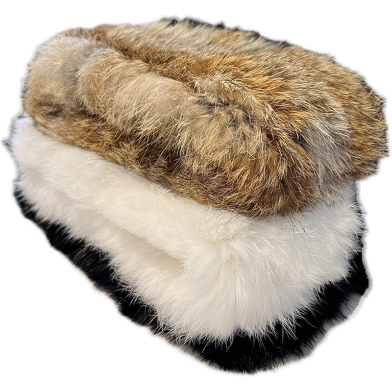 Fur Warm Headband Scarf for Women