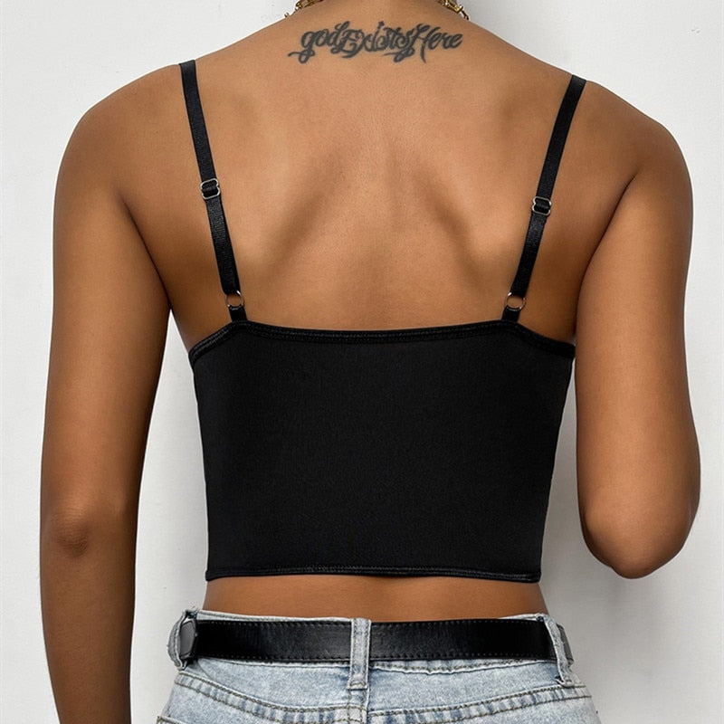 Spaghetti Strap Crop Top for Women