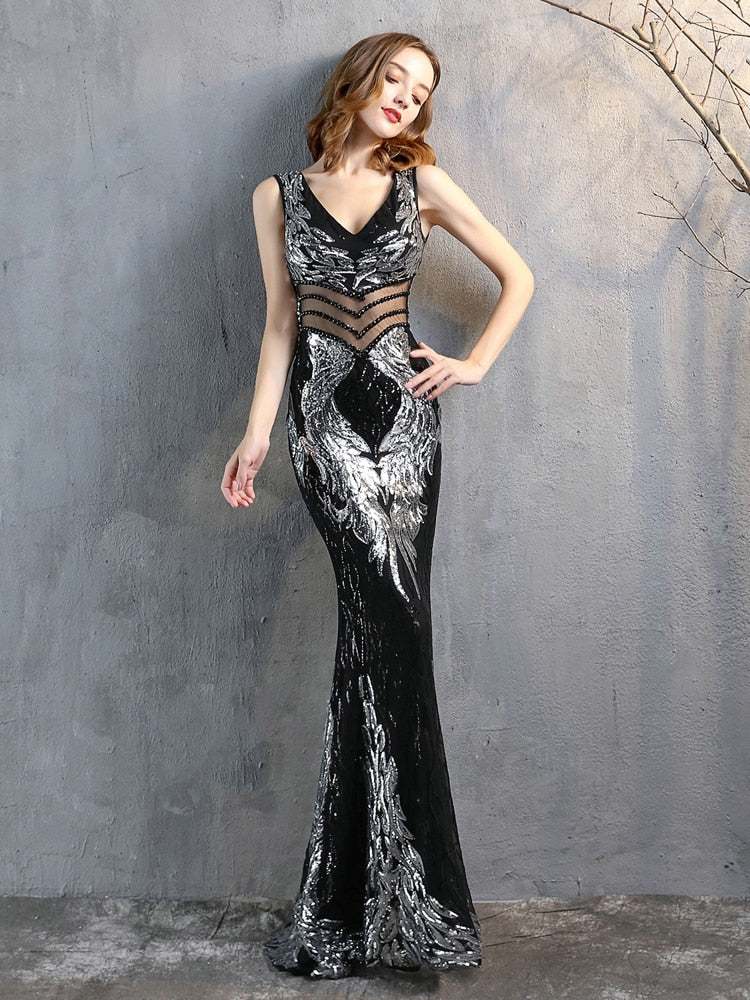 Sequin Evening Party Dress for Women