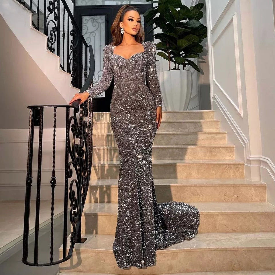 Sequin Evening Party Dress for Women