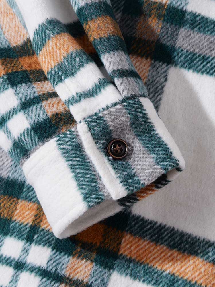 High-quality Soft Warm Winter Men's Plaid Shirt