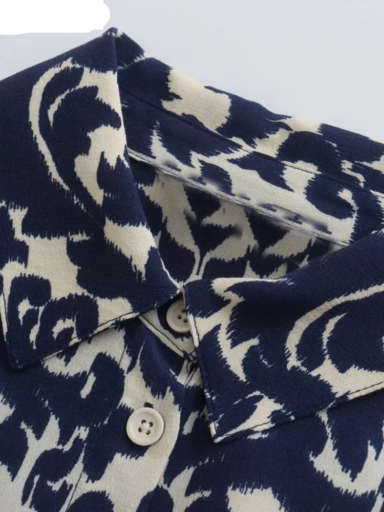 Vintage Graffiti Print Dress