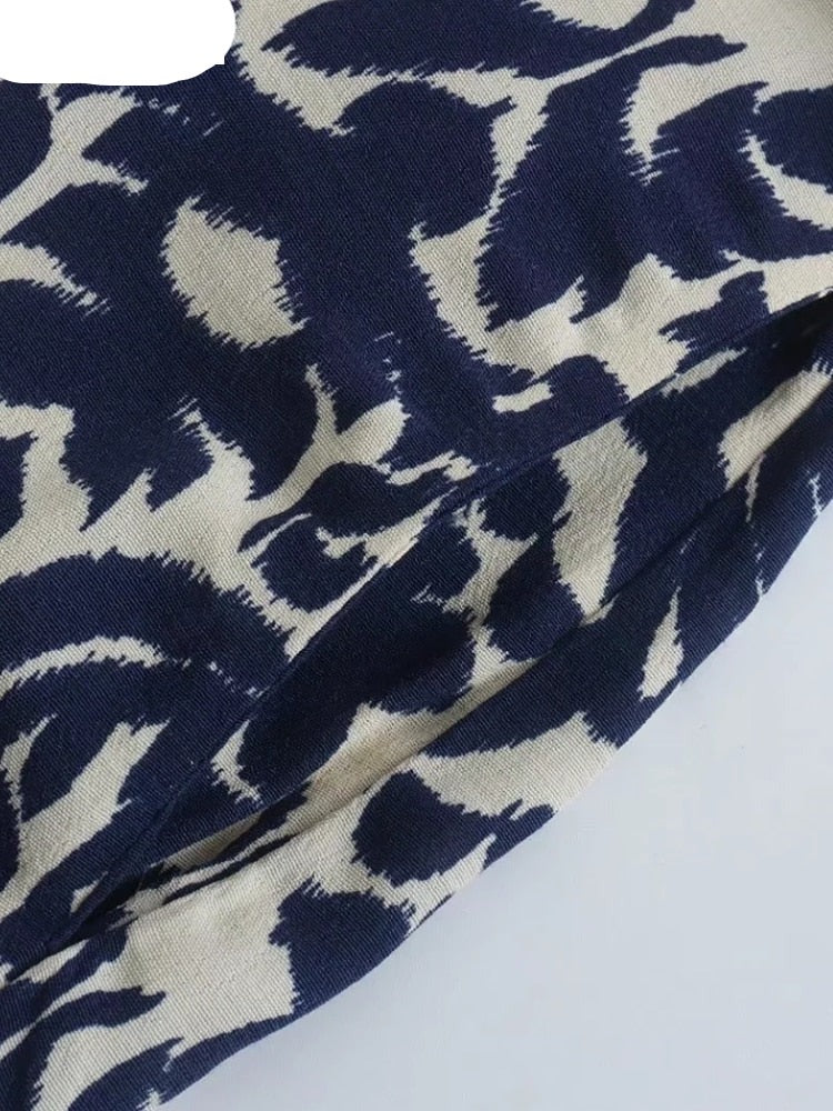 Vintage Graffiti Print Dress