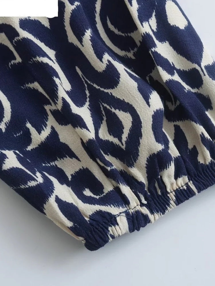 Vintage Graffiti Print Dress