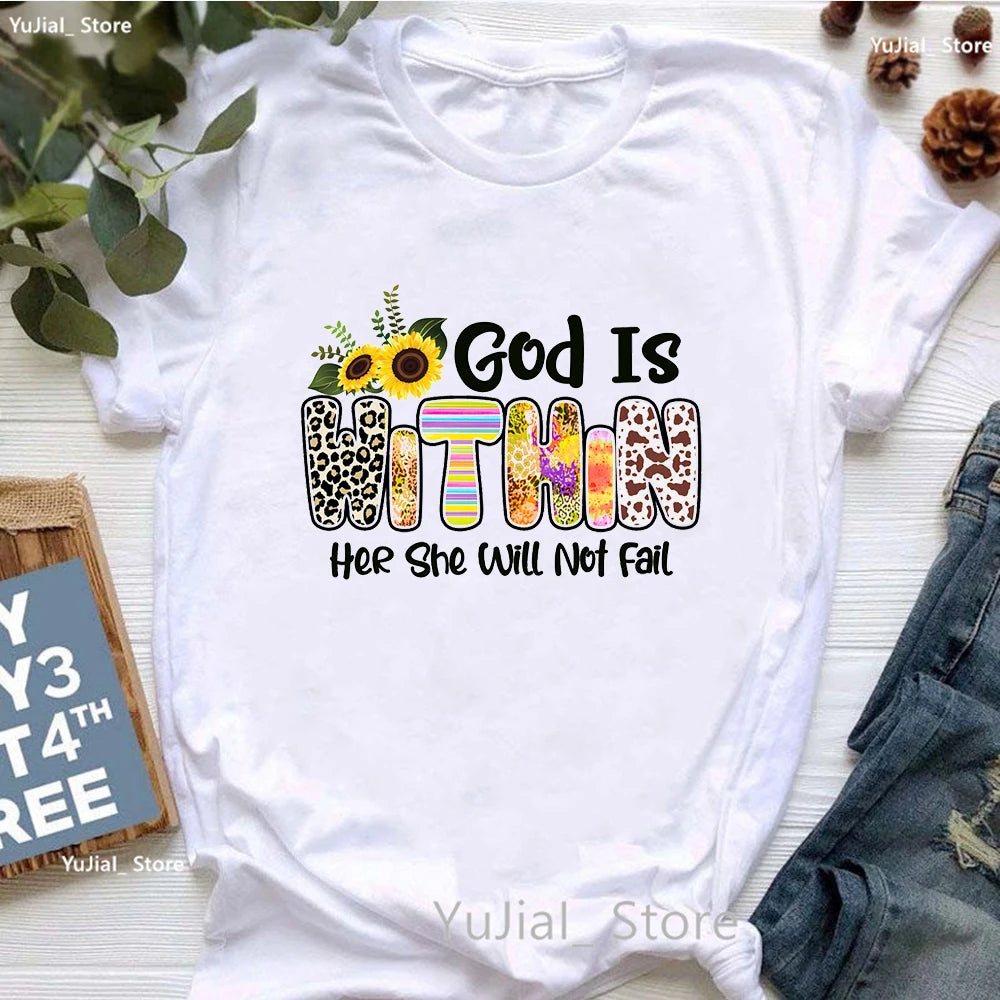 Jesus Graphic Print T-Shirt
