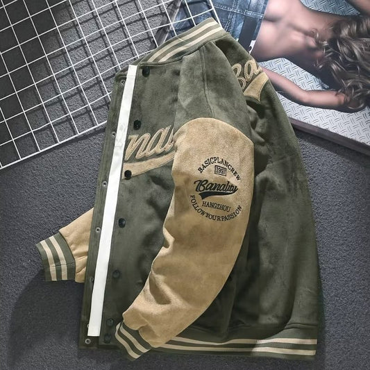 Men's Bomber Jacket Male Embroidery Casual Streetwear Hip Hop Slim Fit Pilot Baseball Coats Men Clothing Autumn Winter