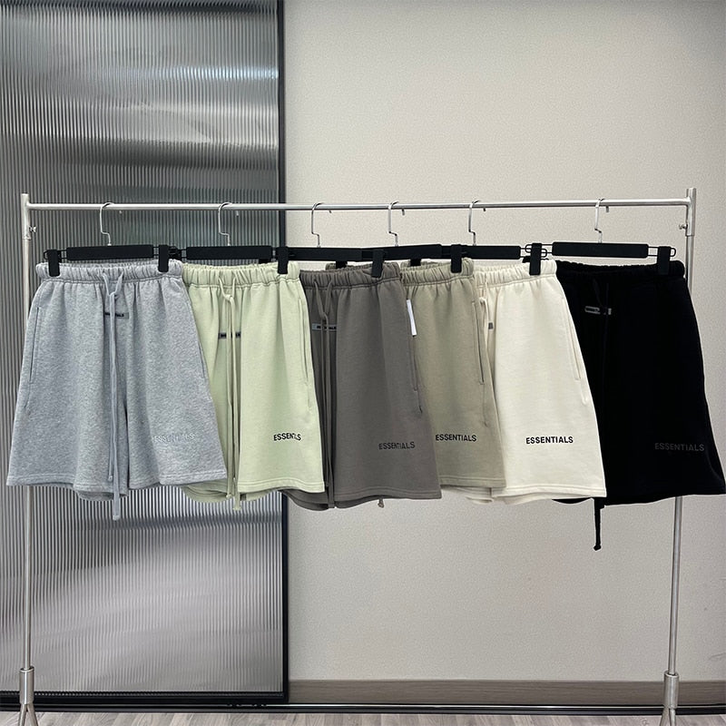 Essentials Shorts Summer High Quality Street Hip Hop Sweatpants 100%Cotton