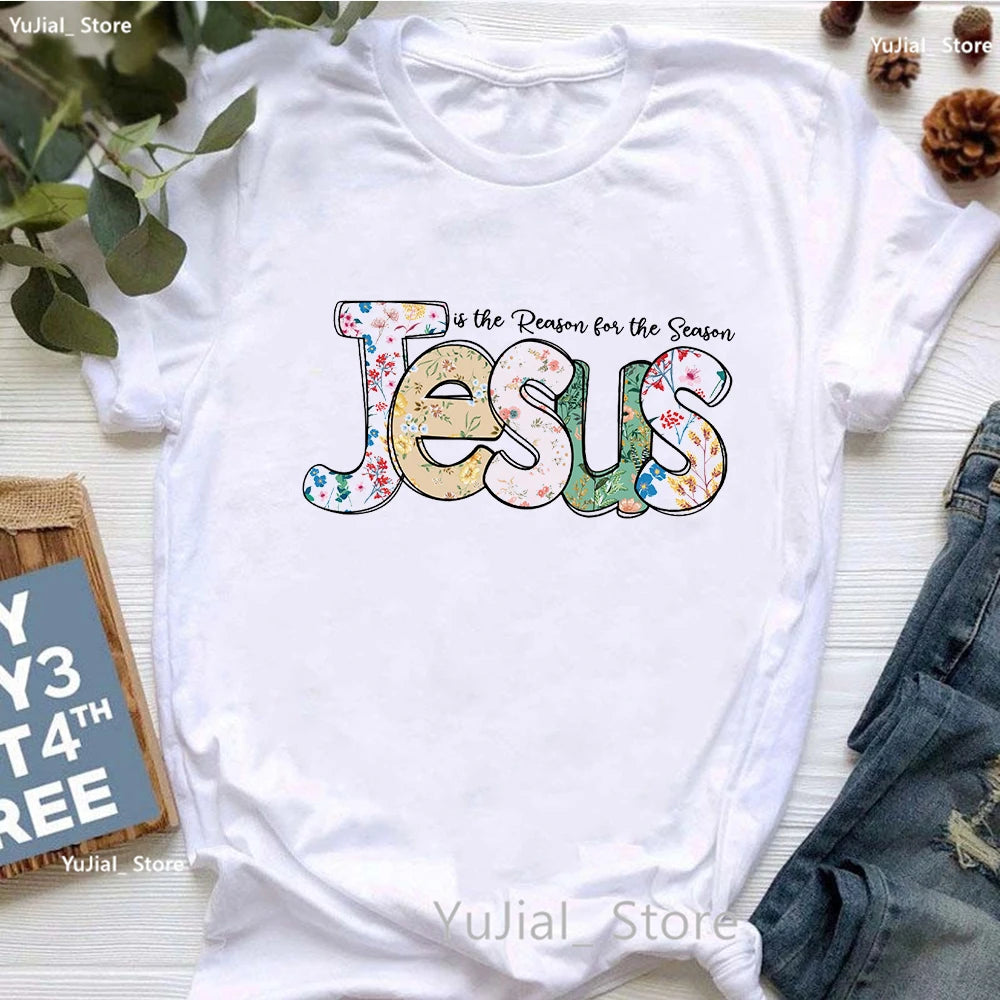 Jesus Graphic Print T-Shirt