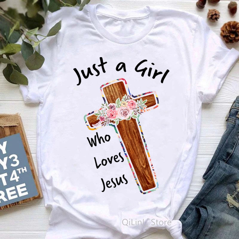 Jesus Graphic Print T-Shirt
