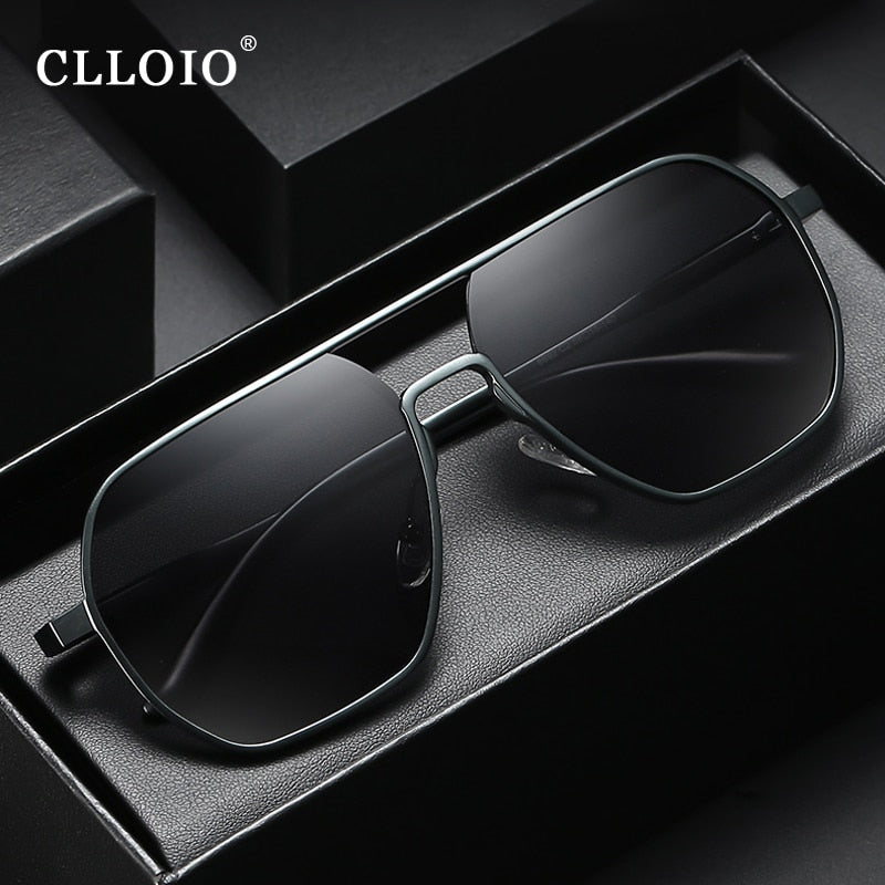 New Fashion Aluminum Photochromic Sunglasses Men Women Polarized Sun Glasses Chameleon