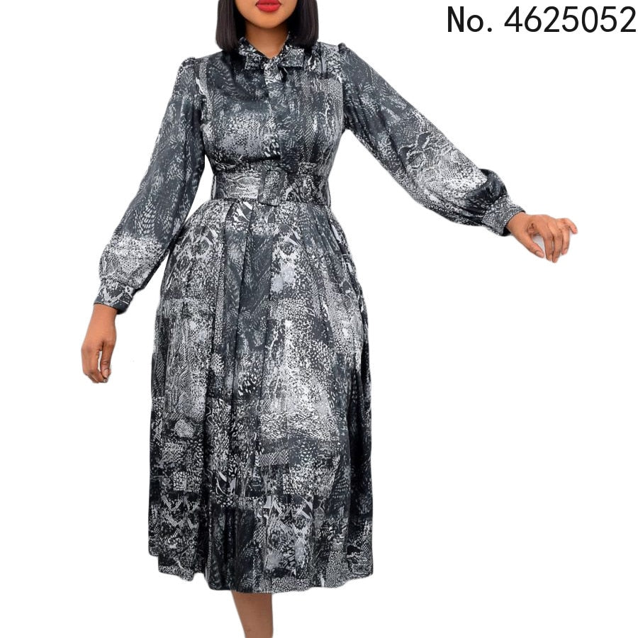 elegant flowery Print Dress