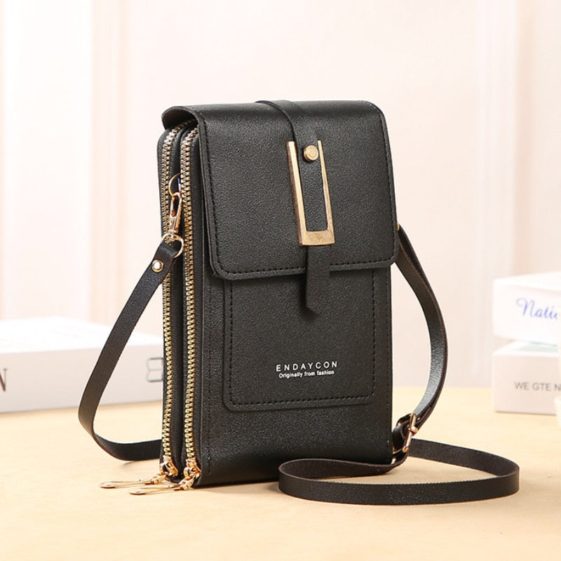 Women Bags Soft Leather Phone Purse Crossbody Shoulder Handbag