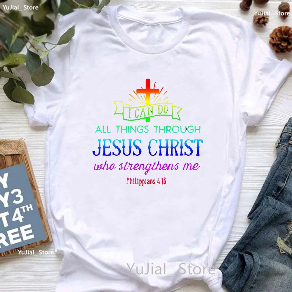 Jesus Graphic Print T-Shirt