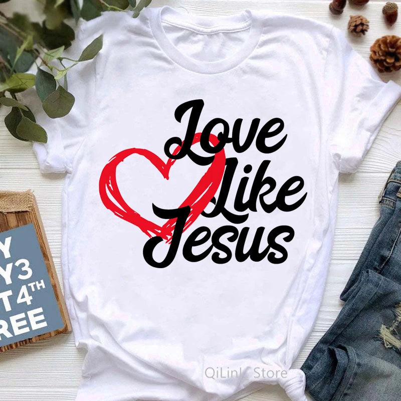 Jesus Graphic Print T-Shirt