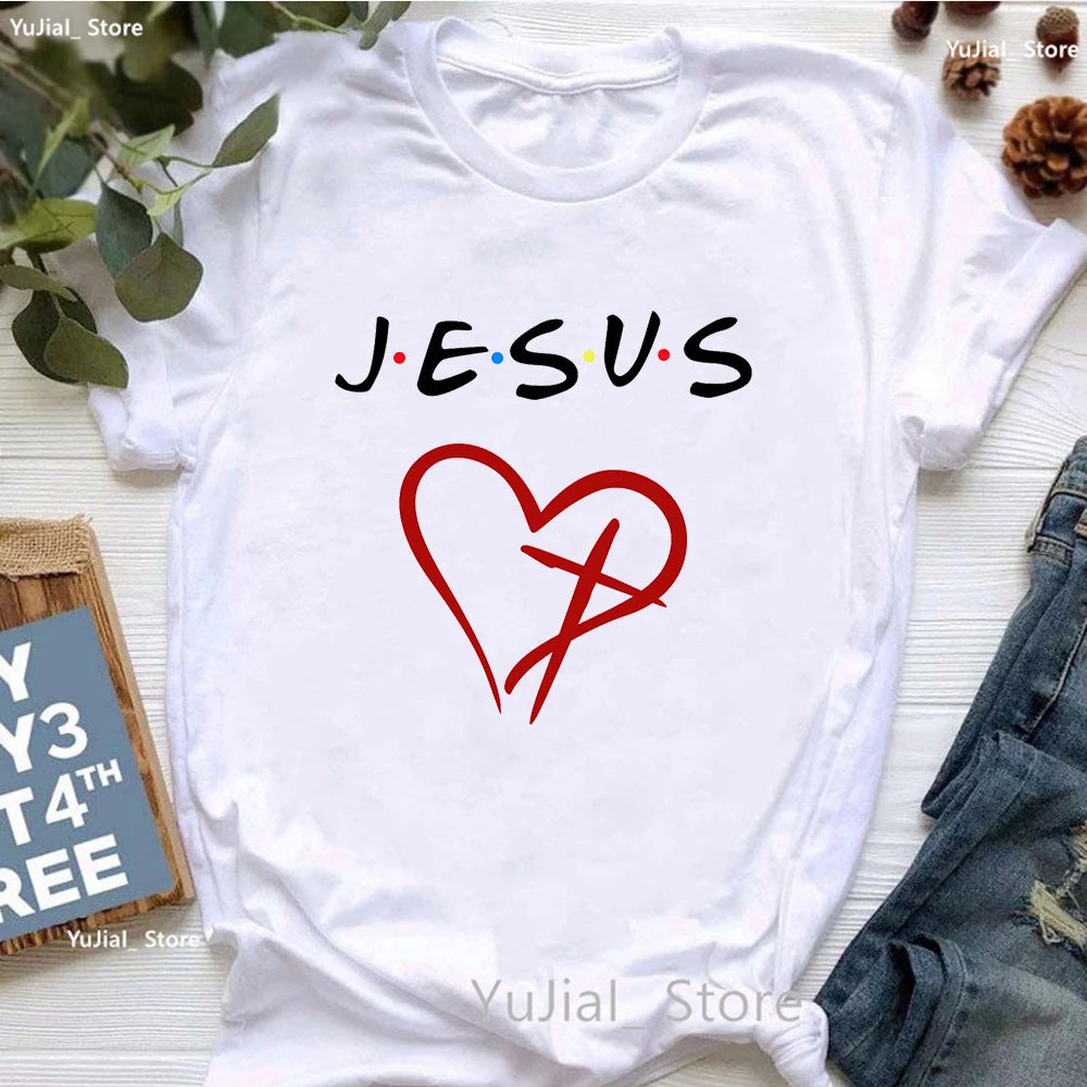 Jesus Graphic Print T-Shirt