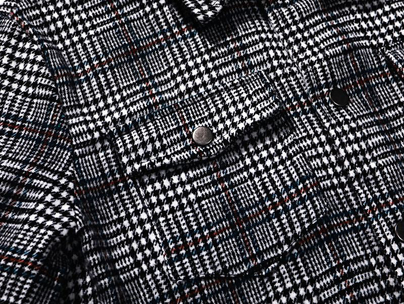 Plaid Slim Fashion Jacket