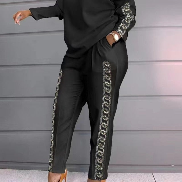 Casual Female Clothing Two Piece Set for Women