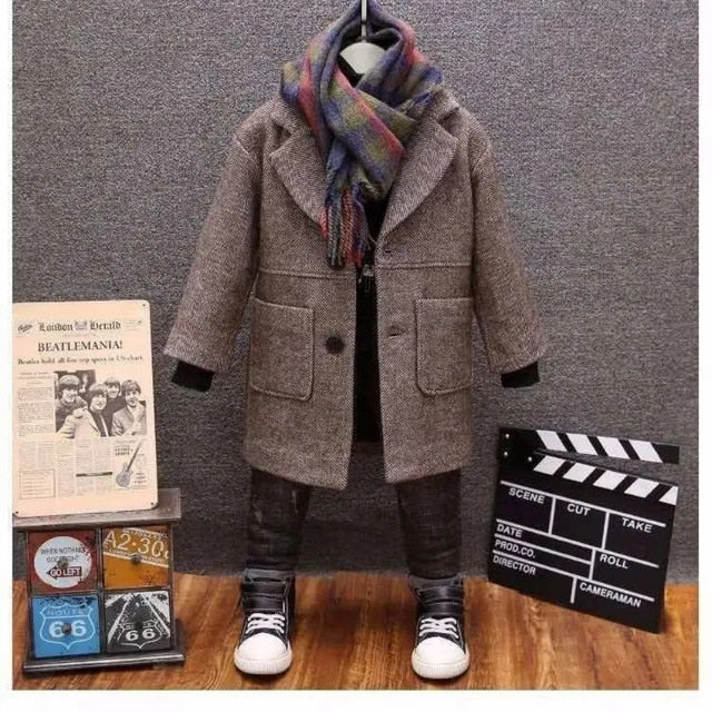 Quality Winter Plus Velvet Thicken Jacket Coat for Kids