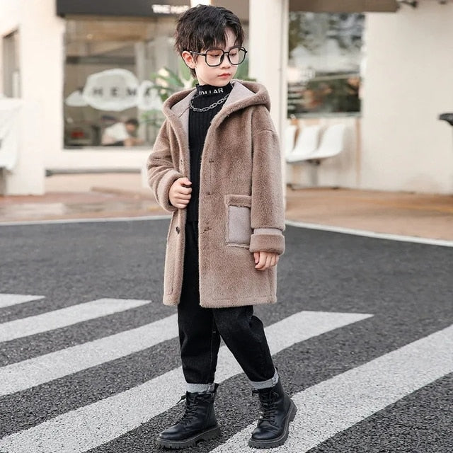 Quality Winter Plus Velvet Thicken Jacket Coat for Kids