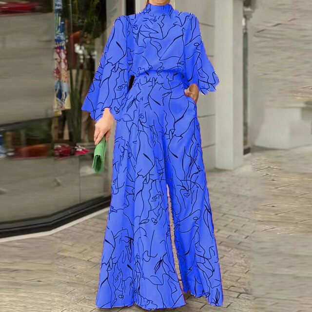 Pattern Printed Jumpsuit for Women