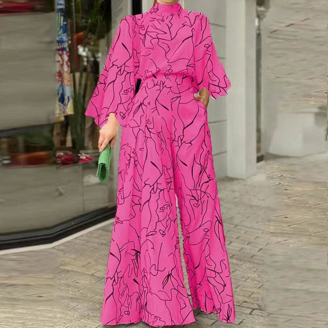 Pattern Printed Jumpsuit for Women