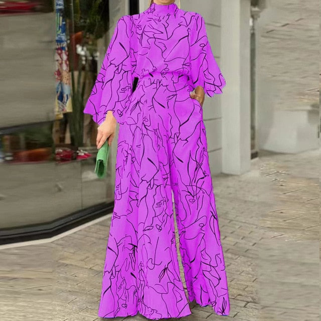 Pattern Printed Jumpsuit for Women