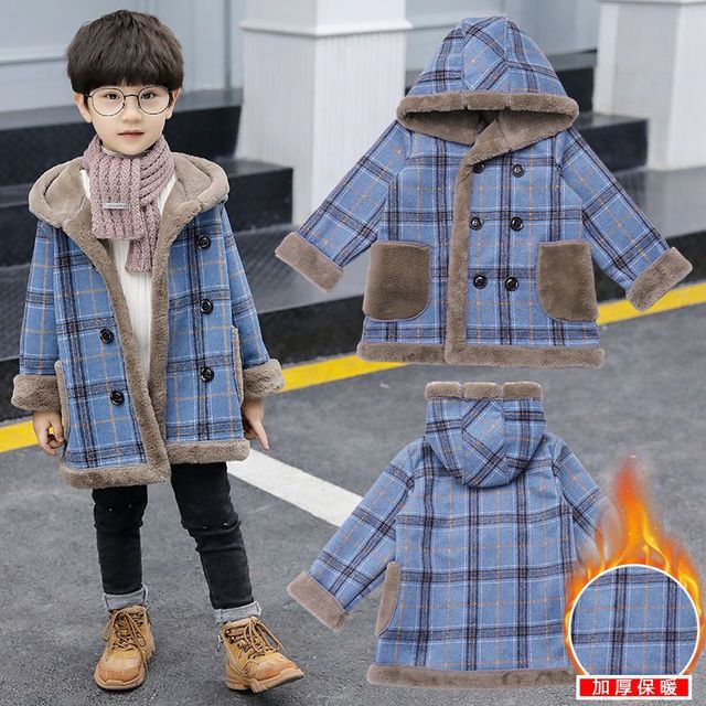 Quality Winter Plus Velvet Thicken Jacket Coat for Kids