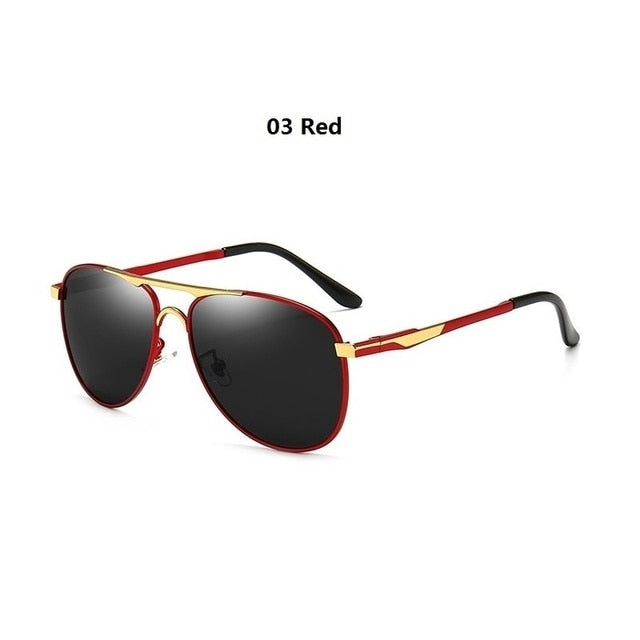 Red Men Polarized Sunglasses Aviator Sunglasses Men