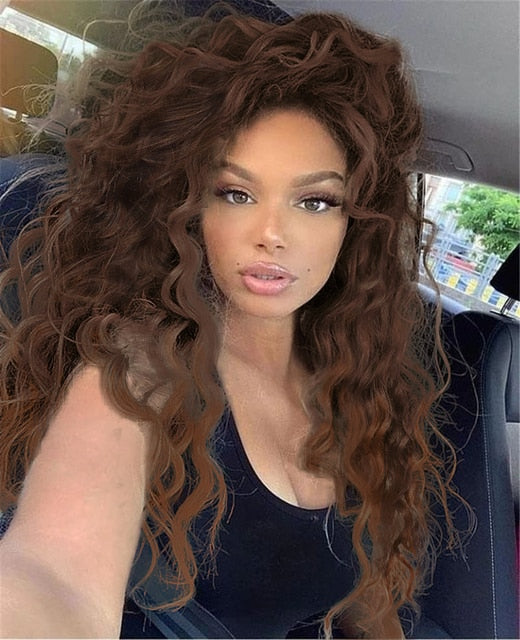 Waving Hair Long Curly Synthetic Wig