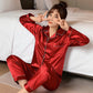 Sleepwear Silk Satin Pajama