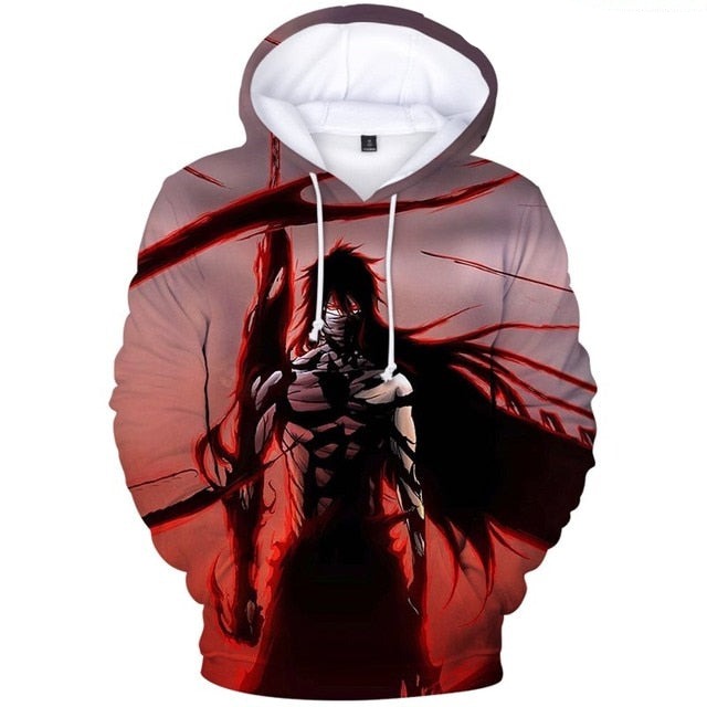 Anime Bleach Print 3d Hoodies Sweatshirt for Men
