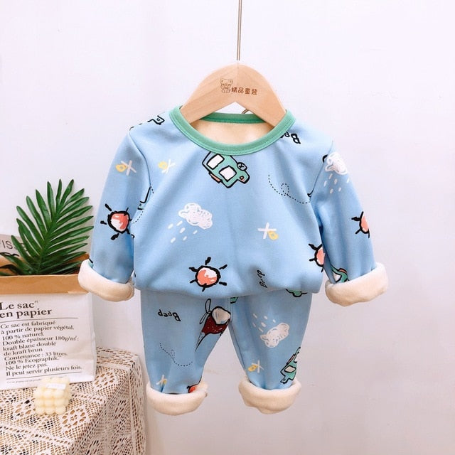 Warm Pajamas Set for Baby Boy