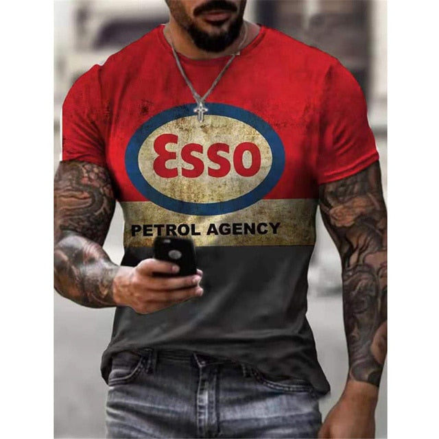 Vintage T-Shirt Top for Men