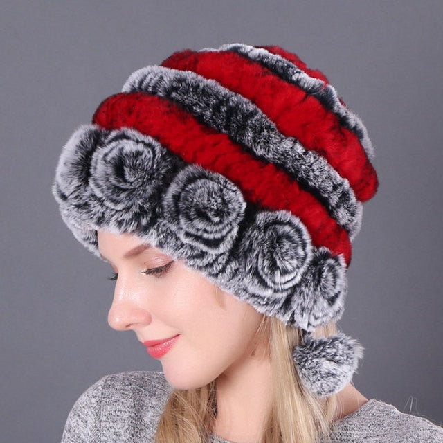 Fur Hat For Winter Cap Beanies