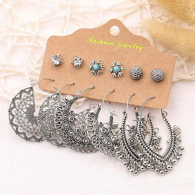 Vintage Bohemian Earrings Set For Women