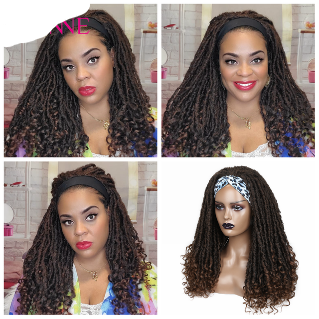 Long Headband Dreadlock Wig Synthetic hair