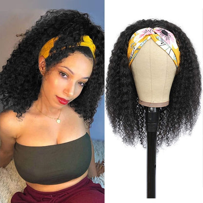 Curly Synthetic Headband Wig For Women