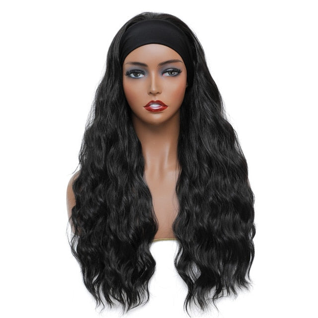 Curly Synthetic Headband Wig For Women