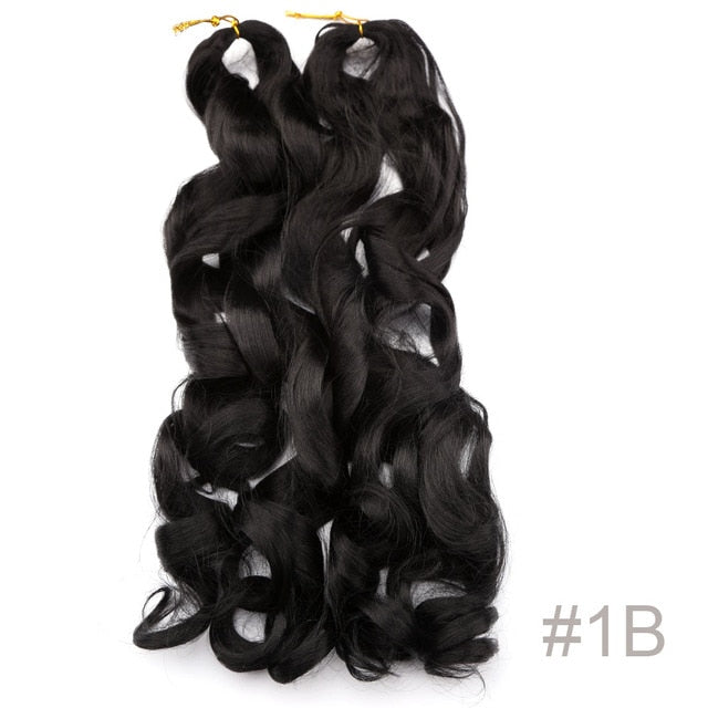 Synthetic Loose Spiral Wave Braiding Hair Extension
