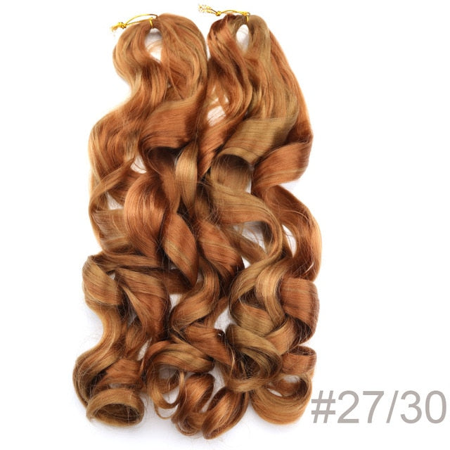 Synthetic Loose Spiral Wave Braiding Hair Extension