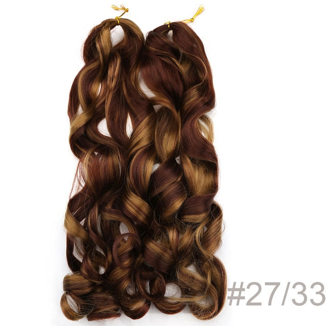 Synthetic Loose Spiral Wave Braiding Hair Extension