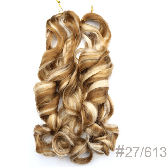 Synthetic Loose Spiral Wave Braiding Hair Extension