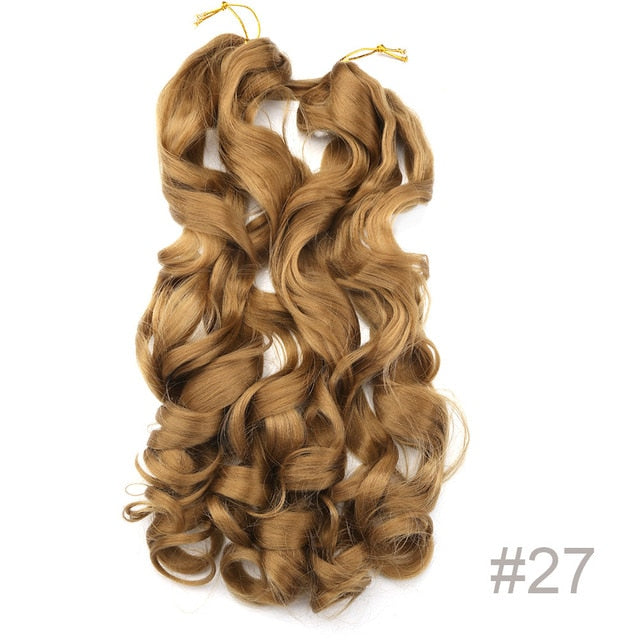 Synthetic Loose Spiral Wave Braiding Hair Extension