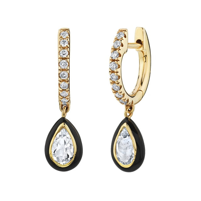 925 Sterling Silver Ear Buckle Small Hoop Earrings
