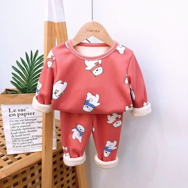 Warm Pajamas Set for Baby Boy