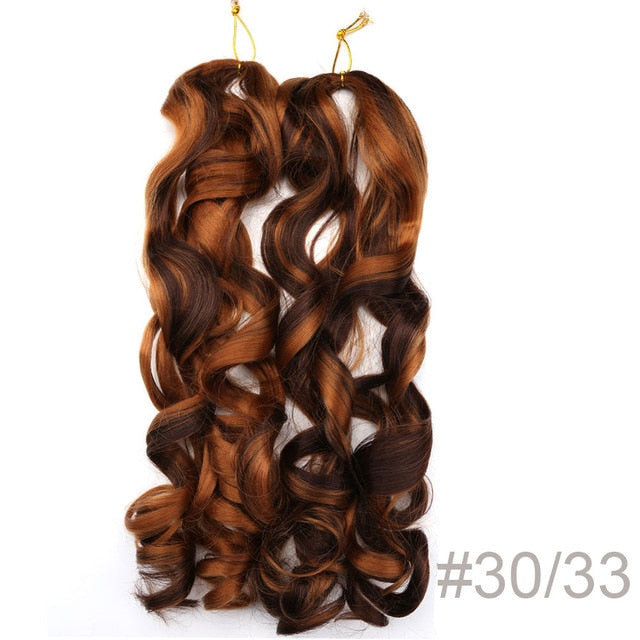 Synthetic Loose Spiral Wave Braiding Hair Extension
