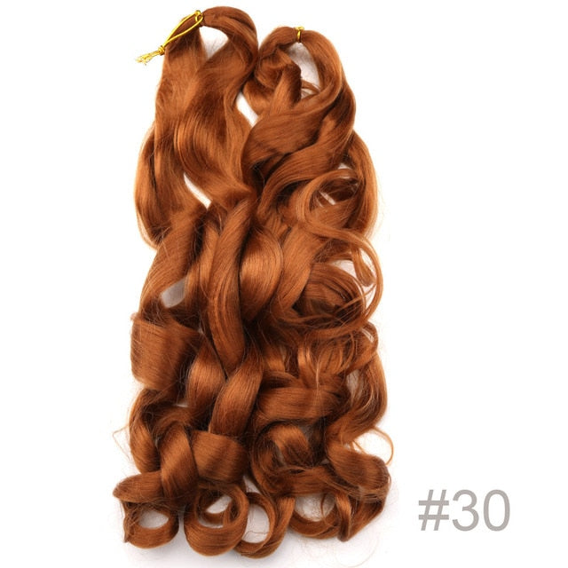 Synthetic Loose Spiral Wave Braiding Hair Extension