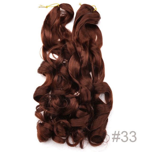 Synthetic Loose Spiral Wave Braiding Hair Extension