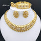 New Design Brazil Gold Color Jewelry Set For Women